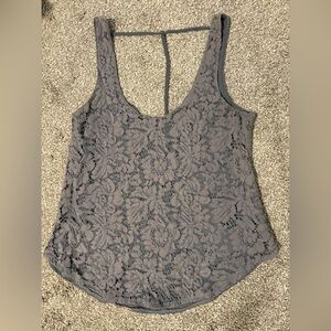 Lace Floral Gray Camisole